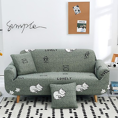 Cartoon Bear Print Dustproof All-powerful Slipcovers Stretch Sofa Cover Super Soft Fabric Couch Cover with One Free Pillow Case
Cartoon Bear Print Dustproof All-powerful Slipcovers Stretch Sofa Cover Super Soft Fabric Couch Cover with One Free Pillow Case