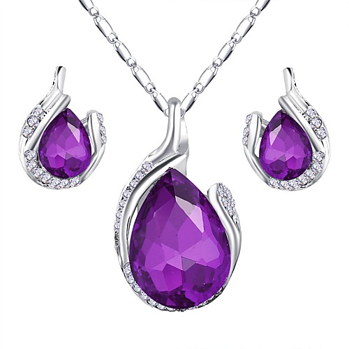 Women's Jewelry Set Elegant Fashion Earrings Jewelry Purple / Red / Blue For Festival 1 set
Women's Jewelry Set Elegant Fashion Earrings Jewelry Purple / Red / Blue For Festival 1 set