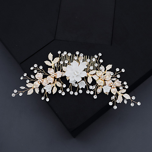 Women's Hair Combs For Wedding Anniversary Gift Formal Rhinestone Alloy Golden 1pc
Women's Hair Combs For Wedding Anniversary Gift Formal Rhinestone Alloy Golden 1pc