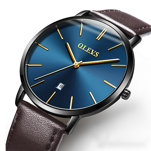 Men's Dress Watch Swiss Quartz Formal Style Modern Style Leather Black / Brown 30 m Water Resistant / Waterproof Calendar / date / day Casual Watch Analog Classic Casual - WhiteGolden RedBlue Gold
Men's Dress Watch Swiss Quartz Formal Style Modern Style Leather Black / Brown 30 m Water Resistant / Waterproof Calendar / date / day Casual Watch Analog Classic Casual - WhiteGolden RedBlue Gold