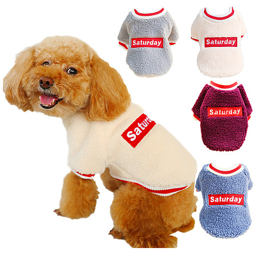 Dog Cat Shirt / T-Shirt Sweatshirt Dog Clothes Warm Purple Beige Dark Blue Costume Beagle Bulldog Shiba Inu Flannel Fabric Slogan Ordinary Casual / Sporty XS S M L XL
Dog Cat Shirt / T-Shirt Sweatshirt Dog Clothes Warm Purple Beige Dark Blue Costume Beagle Bulldog Shiba Inu Flannel Fabric Slogan Ordinary Casual / Sporty XS S M L XL