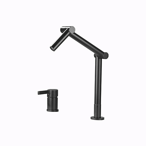 Kitchen Faucet Creative Hot and Cold Deck Mounted Single Handle Lever Foldable Black Kitchen Sink Faucet Household Accessories
Kitchen Faucet Creative Hot and Cold Deck Mounted Single Handle Lever Foldable Black Kitchen Sink Faucet Household Accessories