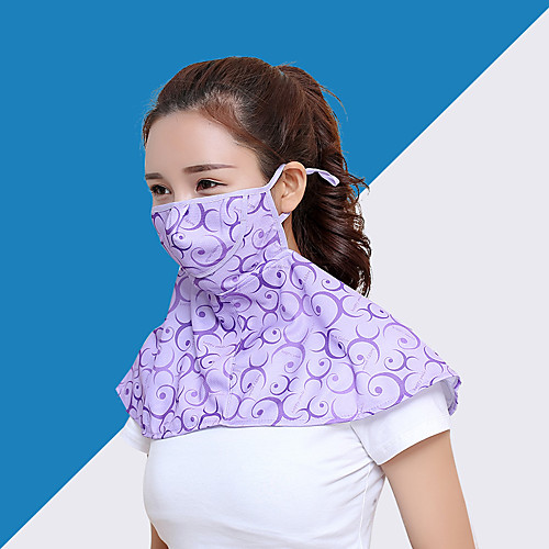 Mask Pollution Protection Mask Breathable Ultraviolet Resistant Comfortable Printing Terylene Spring Summer for Women's Climbing Beach Traveling Purple Pink Grey
Mask Pollution Protection Mask Breathable Ultraviolet Resistant Comfortable Printing Terylene Spring Summer for Women's Climbing Beach Traveling Purple Pink Grey