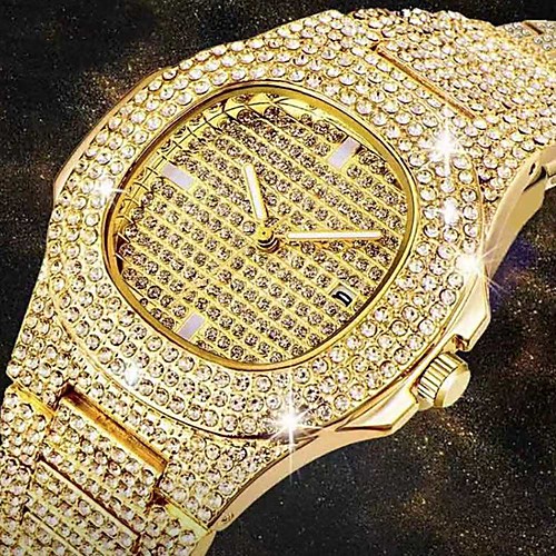 Men's Steel Band Watches Quartz Modern Style Stylish Stainless Steel Silver / Gold / Rose Gold 30 m Calendar / date / day Casual Watch Imitation Diamond Analog Casual Sparkle - Gold White Silver One
Men's Steel Band Watches Quartz Modern Style Stylish Stainless Steel Silver / Gold / Rose Gold 30 m Calendar / date / day Casual Watch Imitation Diamond Analog Casual Sparkle - Gold White Silver One