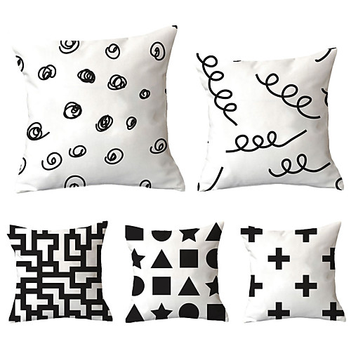 5 pcs Polyester Pillow Cover, Plaid / Checkered Geometric Simple Classic Square Traditional Classic
5 pcs Polyester Pillow Cover, Plaid / Checkered Geometric Simple Classic Square Traditional Classic