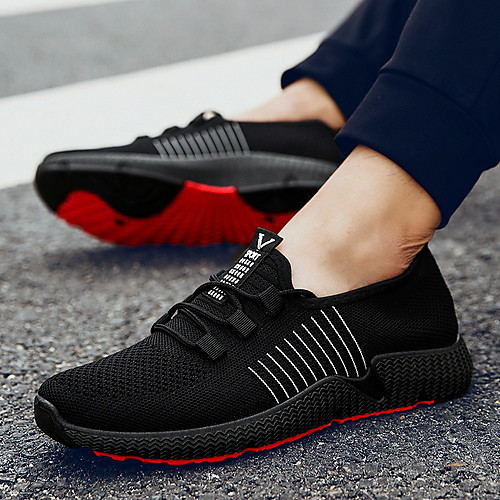 Men's Mesh Spring & Summer Casual Trainers / Athletic Shoes Black / White / Black / Red
Men's Mesh Spring & Summer Casual Trainers / Athletic Shoes Black / White / Black / Red