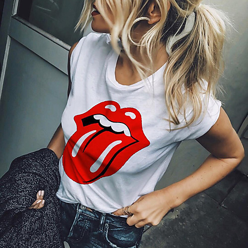 Women's Geometric Solid Colored Print T-shirt - Cotton Basic Daily Weekend Wine / White / Black / Blue / Gray
Women's Geometric Solid Colored Print T-shirt - Cotton Basic Daily Weekend Wine / White / Black / Blue / Gray