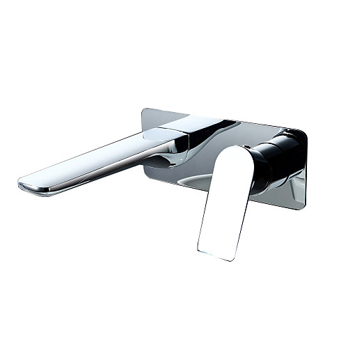 Bathroom Sink Faucet - Single Lever Chrome Finish Bath Sink Mixer Tap Wall Mounted Basin Faucet Modern
Bathroom Sink Faucet - Single Lever Chrome Finish Bath Sink Mixer Tap Wall Mounted Basin Faucet Modern