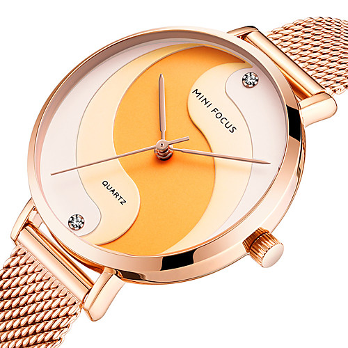 MINI FOCUS Women's Quartz Watches Crystal Fashion Black Blue Silver Stainless Steel Japanese Quartz Rose Gold Gold Blue Water Resistant / Waterproof Adorable 30 m 1 pc Analog One Year Battery Life
MINI FOCUS Women's Quartz Watches Crystal Fashion Black Blue Silver Stainless Steel Japanese Quartz Rose Gold Gold Blue Water Resistant / Waterproof Adorable 30 m 1 pc Analog One Year Battery Life