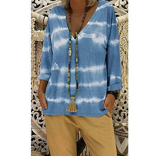 Women's Plus Size Color Block Loose T-shirt Daily V Neck Black / Blue / Purple / Yellow / Blushing Pink / Green
Women's Plus Size Color Block Loose T-shirt Daily V Neck Black / Blue / Purple / Yellow / Blushing Pink / Green