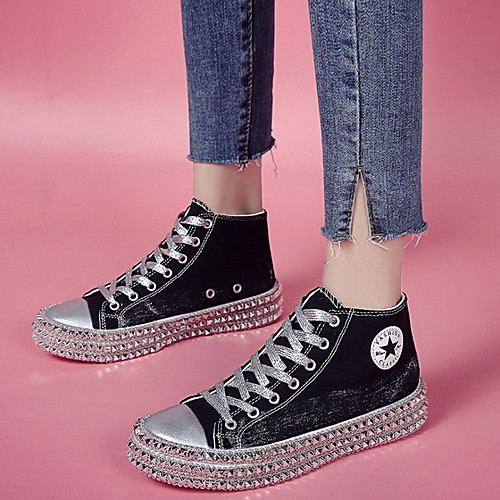 Women's Sneakers Flat Heel Round Toe Canvas Spring & Summer Brown / Black
Women's Sneakers Flat Heel Round Toe Canvas Spring & Summer Brown / Black