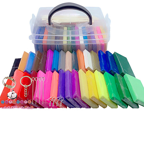 50 pcs Play Dough, Plasticine & Putty Modeling Clay Polymer Clay Rainbow Parent-Child Interaction Making Kits with DIY Tools Kid's DIY Toys Party Favors & Gifts
50 pcs Play Dough, Plasticine & Putty Modeling Clay Polymer Clay Rainbow Parent-Child Interaction Making Kits with DIY Tools Kid's DIY Toys Party Favors & Gifts