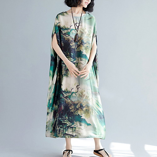 Women's Maxi Sheath Dress - Sleeveless Geometric Summer Elegant Loose 2020 Green One-Size
Women's Maxi Sheath Dress - Sleeveless Geometric Summer Elegant Loose 2020 Green One-Size