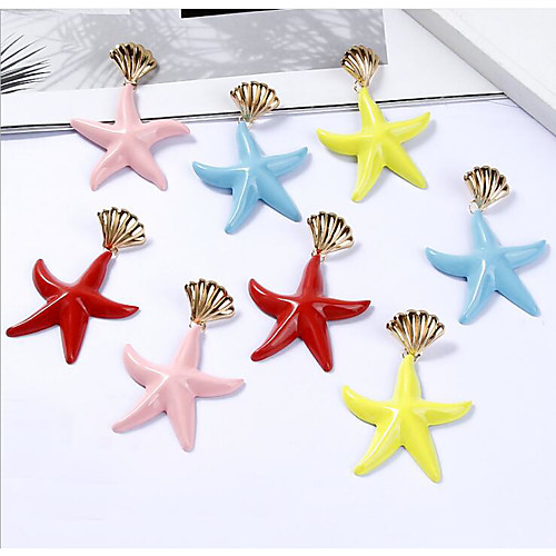 Women's Drop Earrings Geometrical Star Simple Trendy Earrings Jewelry Yellow / Blushing Pink / Red For Gift Formal Date Street Festival 1 Pair
Women's Drop Earrings Geometrical Star Simple Trendy Earrings Jewelry Yellow / Blushing Pink / Red For Gift Formal Date Street Festival 1 Pair