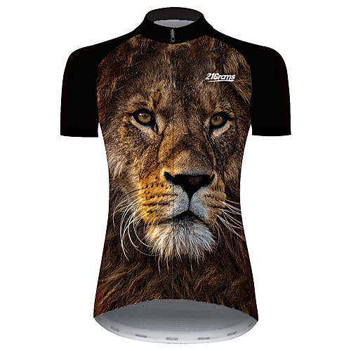 21Grams Women's Short Sleeve Cycling Jersey Black / Yellow Animal Lion Bike Jersey Top Mountain Bike MTB Road Bike Cycling UV Resistant Breathable Quick Dry Sports Clothing Apparel / Stretchy
21Grams Women's Short Sleeve Cycling Jersey Black / Yellow Animal Lion Bike Jersey Top Mountain Bike MTB Road Bike Cycling UV Resistant Breathable Quick Dry Sports Clothing Apparel / Stretchy