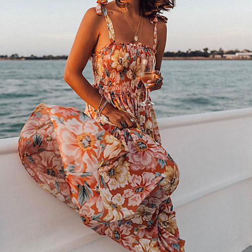 Women's Sheath Dress - Sleeveless Print Backless Spring & Summer Strap Boho Beach Blushing Pink S M L XL
Women's Sheath Dress - Sleeveless Print Backless Spring & Summer Strap Boho Beach Blushing Pink S M L XL
