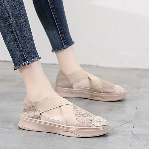 Women's Loafers & Slip-Ons Creepers Closed Toe PU Summer Almond / White / Black
Women's Loafers & Slip-Ons Creepers Closed Toe PU Summer Almond / White / Black