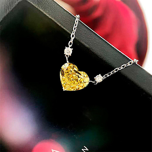 4 carat Necklace Silver For Women's Heart cut Ladies Luxury Elegant Bridal Wedding Party Evening Formal High Quality Charm
4 carat Necklace Silver For Women's Heart cut Ladies Luxury Elegant Bridal Wedding Party Evening Formal High Quality Charm