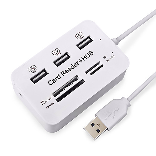 LITBest 7 in 1 USB2.0 Multi HUB Splitter 3 Ports Card Reader Super Speed Support TF/SD Card for Pc
LITBest 7 in 1 USB2.0 Multi HUB Splitter 3 Ports Card Reader Super Speed Support TF/SD Card for Pc