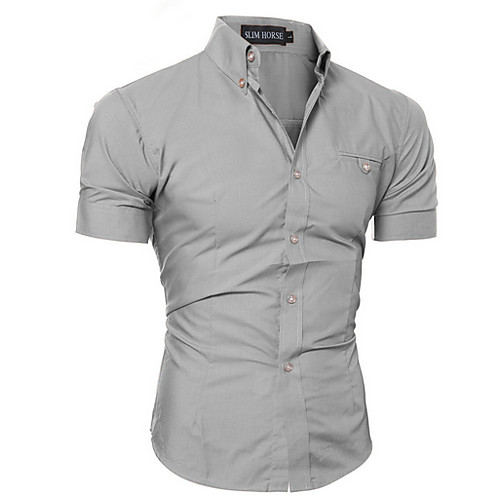 Men's Solid Colored Shirt Sports Wine / White / Black / Purple / Blushing Pink / Brown / Gray / Light Blue / Short Sleeve
Men's Solid Colored Shirt Sports Wine / White / Black / Purple / Blushing Pink / Brown / Gray / Light Blue / Short Sleeve