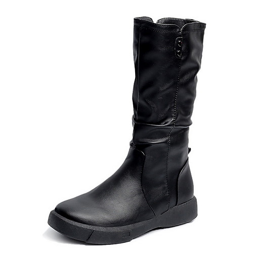 Women's Boots Flat Heel Round Toe PU Booties / Ankle Boots Spring & Summer Dark Brown / Black
Women's Boots Flat Heel Round Toe PU Booties / Ankle Boots Spring & Summer Dark Brown / Black