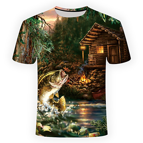 Men's Plus Size 3D Graphic Print Slim T-shirt Basic Daily Going out Round Neck Brown / Short Sleeve
Men's Plus Size 3D Graphic Print Slim T-shirt Basic Daily Going out Round Neck Brown / Short Sleeve