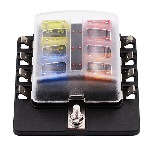 32V Car Circuit Breaker / 1 in 8 out Fuse Box with LED Indicator Light PC terminal block / Dual Double Fuse
32V Car Circuit Breaker / 1 in 8 out Fuse Box with LED Indicator Light PC terminal block / Dual Double Fuse