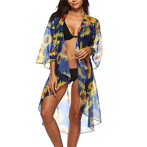 Women's Basic Blue Cover-Up Swimwear Swimsuit - Floral Geometric Print One-Size Blue
Women's Basic Blue Cover-Up Swimwear Swimsuit - Floral Geometric Print One-Size Blue