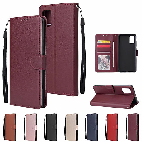 Case For Samsung Galaxy A71 / S20 Plus / S20 Ultra Card Holder / Flip Full Body Cases Solid Colored PU Leather / TPU 
Case For Samsung Galaxy A71 / S20 Plus / S20 Ultra Card Holder / Flip Full Body Cases Solid Colored PU Leather / TPU