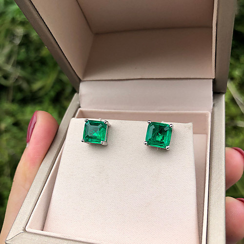 4 carat Synthetic Emerald Earrings Alloy For Women's Emerald cut Antique Luxury Wedding Party Evening Formal High Quality Pave 1 Pair
4 carat Synthetic Emerald Earrings Alloy For Women's Emerald cut Antique Luxury Wedding Party Evening Formal High Quality Pave 1 Pair