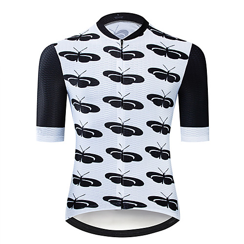 21Grams Women's Short Sleeve Cycling Jersey Grey Black Butterfly Bike Jersey Top Mountain Bike MTB Road Bike Cycling UV Resistant Breathable Quick Dry Sports Clothing Apparel / Stretchy / Race Fit
21Grams Women's Short Sleeve Cycling Jersey Grey Black Butterfly Bike Jersey Top Mountain Bike MTB Road Bike Cycling UV Resistant Breathable Quick Dry Sports Clothing Apparel / Stretchy / Race Fit