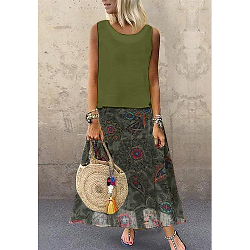 Women's Tunic Dress - Sleeveless Print Loose Blue Red Yellow Green M L XL XXL XXXL XXXXL XXXXXL
Women's Tunic Dress - Sleeveless Print Loose Blue Red Yellow Green M L XL XXL XXXL XXXXL XXXXXL