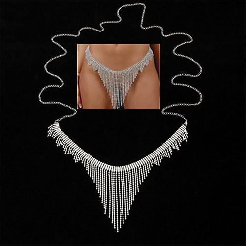 Belly Body Chain Body Chain Dangling Holiday European Women's Body Jewelry For Party Evening Holiday Link / Chain Synthetic Diamond Alloy Silver 1 Piece
Belly Body Chain Body Chain Dangling Holiday European Women's Body Jewelry For Party Evening Holiday Link / Chain Synthetic Diamond Alloy Silver 1 Piece