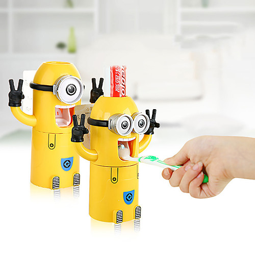 Cartoon toothbrush holder lazy automatic toothpaste squeezer cartoon toothbrush cup creative child adult wash set 
Cartoon toothbrush holder lazy automatic toothpaste squeezer cartoon toothbrush cup creative child adult wash set
