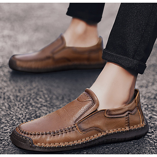 Men's Spring & Summer Casual Daily Loafers & Slip-Ons Leather Khaki / Brown / Black
Men's Spring & Summer Casual Daily Loafers & Slip-Ons Leather Khaki / Brown / Black