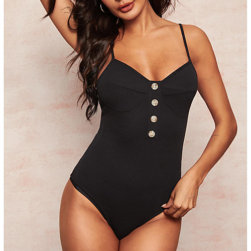 Women's Basic Black One-piece Swimwear Swimsuit - Solid Colored S M L Black
Women's Basic Black One-piece Swimwear Swimsuit - Solid Colored S M L Black