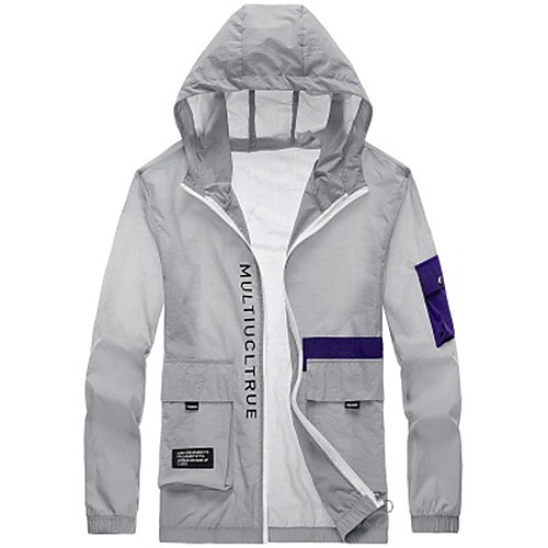 Men's Daily / Sports Basic Spring & Fall / Spring & Summer Regular Jacket, Color Block / Letter Hooded Long Sleeve Nylon Print Blue / White / Gray
Men's Daily / Sports Basic Spring & Fall / Spring & Summer Regular Jacket, Color Block / Letter Hooded Long Sleeve Nylon Print Blue / White / Gray