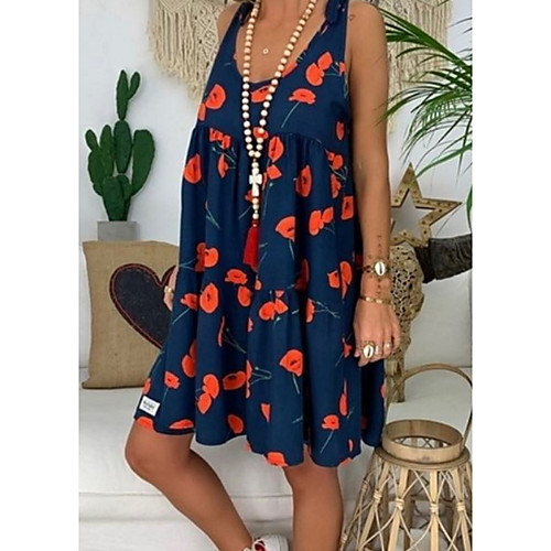 Women's Shirt Dress - Sleeveless Print Strap Black Purple Green Dusty Blue S M L XL XXL XXXL XXXXL XXXXXL 
Women's Shirt Dress - Sleeveless Print Strap Black Purple Green Dusty Blue S M L XL XXL XXXL XXXXL XXXXXL