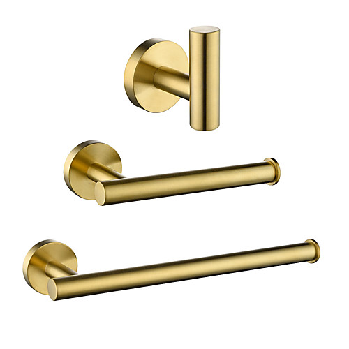 Towel Bar / Toilet Paper Holder / Robe Hook New Design / Creative Contemporary / Modern Stainless Steel / Low-carbon Steel / Metal 3pcs - Bathroom towel ring
Towel Bar / Toilet Paper Holder / Robe Hook New Design / Creative Contemporary / Modern Stainless Steel / Low-carbon Steel / Metal 3pcs - Bathroom towel ring