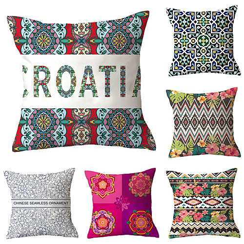 6 pcs Polyester Pillow Cover, Retro Plaid Simple Classic Square Traditional Classic
6 pcs Polyester Pillow Cover, Retro Plaid Simple Classic Square Traditional Classic