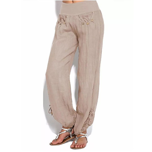 Women's Basic Chinos Pants - Solid Colored Classic Wine Khaki Blue S M L
Women's Basic Chinos Pants - Solid Colored Classic Wine Khaki Blue S M L
