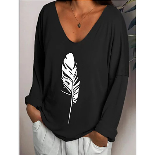 Women's Plus Size Geometric Print T-shirt Daily V Neck White / Black / Blue / Khaki / Gray
Women's Plus Size Geometric Print T-shirt Daily V Neck White / Black / Blue / Khaki / Gray