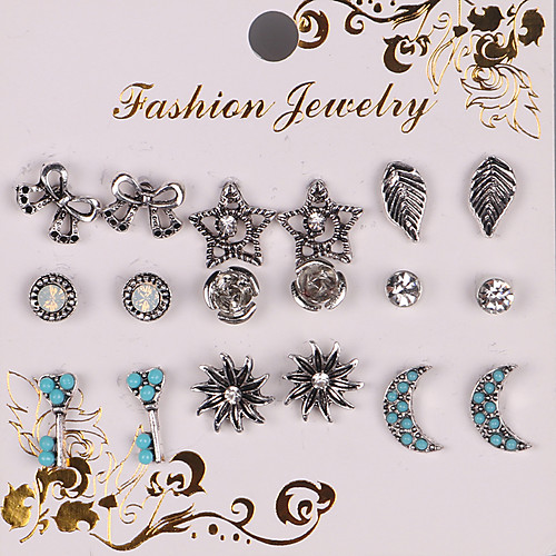 Women's Earrings Holiday Wedding Birthday Romantic Earrings Jewelry Silver For Date Street Festival 1 set
Women's Earrings Holiday Wedding Birthday Romantic Earrings Jewelry Silver For Date Street Festival 1 set