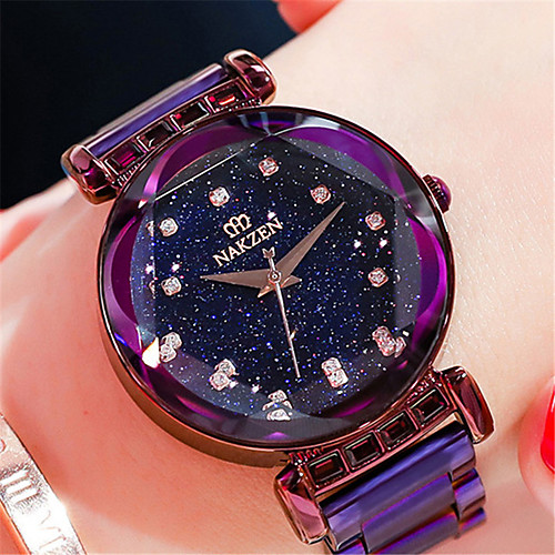 Quartz Watches Luxury Fashion Stainless Steel Japanese Quartz Rose Gold Purple Water Resistant / Waterproof 30 m Analog
Quartz Watches Luxury Fashion Stainless Steel Japanese Quartz Rose Gold Purple Water Resistant / Waterproof 30 m Analog