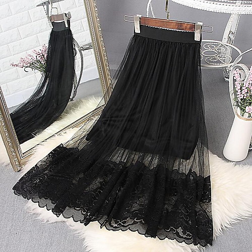 Women's Daily Wear Basic Swing Skirts - Solid Colored Blushing Pink White Black One-Size
Women's Daily Wear Basic Swing Skirts - Solid Colored Blushing Pink White Black One-Size