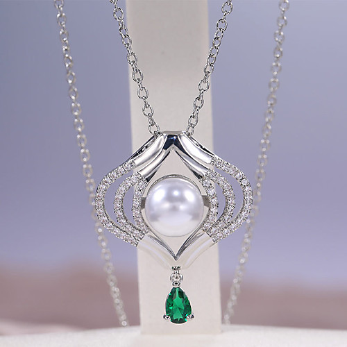 Women's Green AAA Cubic Zirconia Statement Necklace European Trendy Silver Plated White 55 cm Necklace Jewelry 1pc For Wedding Party Evening Birthday Party Festival
Women's Green AAA Cubic Zirconia Statement Necklace European Trendy Silver Plated White 55 cm Necklace Jewelry 1pc For Wedding Party Evening Birthday Party Festival