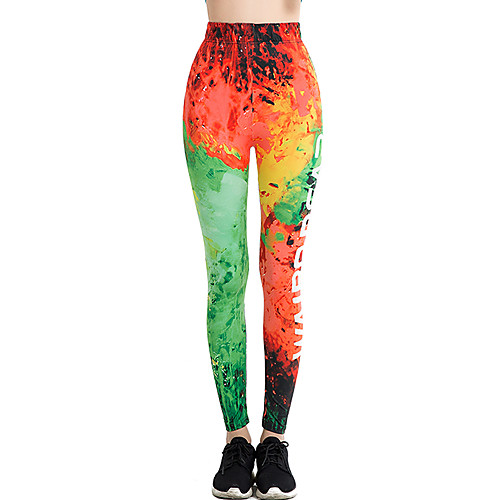Women's Sports / Yoga Sporty / Basic Legging - Print / Color Block, Print Mid Waist Green One-Size
Women's Sports / Yoga Sporty / Basic Legging - Print / Color Block, Print Mid Waist Green One-Size