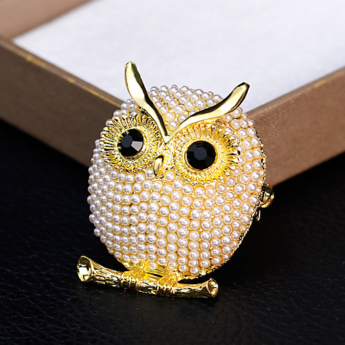 Pearl Brooches Classic Owl Stylish Unique Design Elegant European Sweet Pearl Brooch Jewelry Gold Silver For Going out Club Bar Festival
Pearl Brooches Classic Owl Stylish Unique Design Elegant European Sweet Pearl Brooch Jewelry Gold Silver For Going out Club Bar Festival