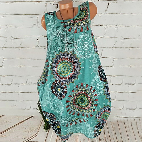 Women's A Line Dress - Sleeveless Geometric White Blue Purple Green Gray S M L XL XXL XXXL XXXXL XXXXXL
Women's A Line Dress - Sleeveless Geometric White Blue Purple Green Gray S M L XL XXL XXXL XXXXL XXXXXL