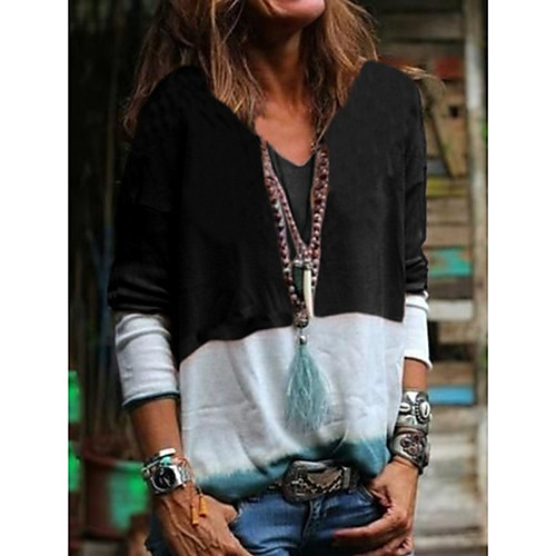 Women's Color Block Patchwork Print T-shirt - Cotton Daily Black / Blue / Purple / Blushing Pink
Women's Color Block Patchwork Print T-shirt - Cotton Daily Black / Blue / Purple / Blushing Pink